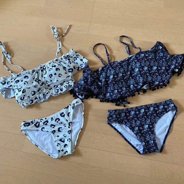 中古 水着 L ビキニ スイムウェア ハウスクリーニング済み ジム 可愛い 2着セット 夏 海 プール セパレート ビキニ