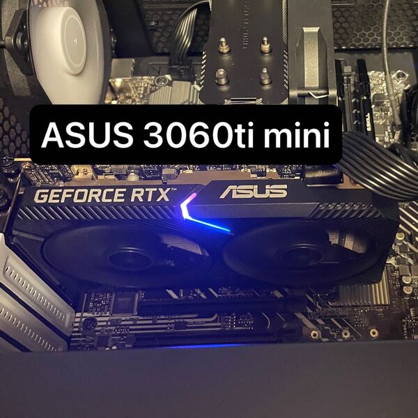 【美品・整備済】ASUS RTX 3060 Ti DUAL MINI V2 OC|LHR・高スコアベンチ 動作良好