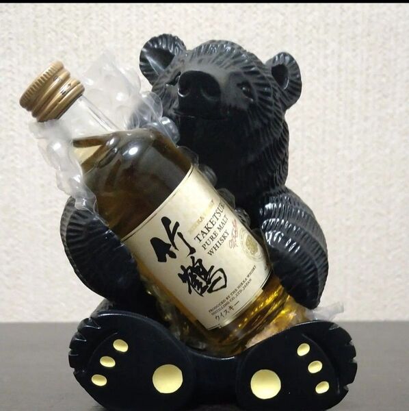 新品 竹鶴 抱き熊 ミニボトル ウイスキー 50ml 蒸溜所限定