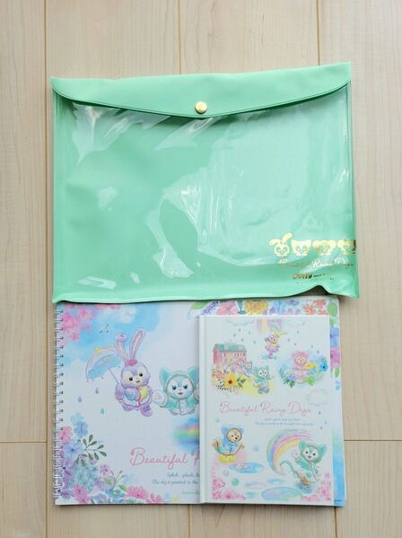 ディズニーシー ダッフィー&フレンズビューティフルレイニーデイズ ノートセット