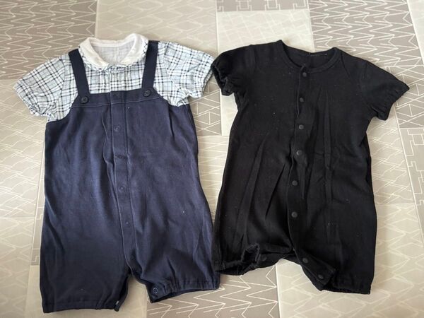 ロンパース2枚セット コムサ 新生児〜