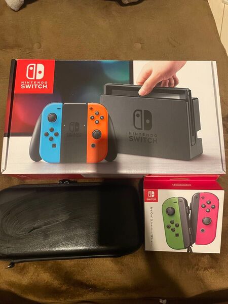 美品Nintendo Switch 本体 別ジョイコンポーチセット