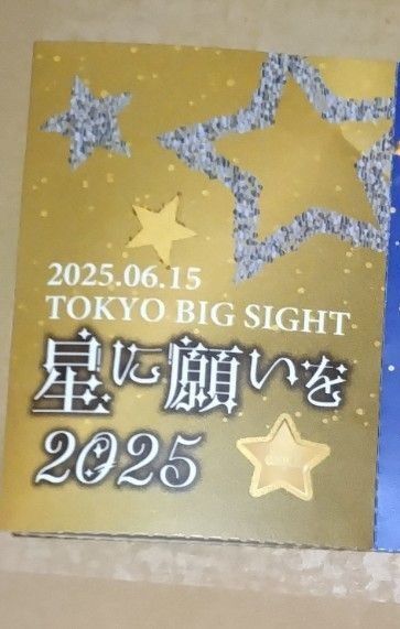 6/15 星に願いを 2025 【day1】 サークルチケット 東京ビッグサイト サーチケ サクチケ サークルPASS 赤ブー