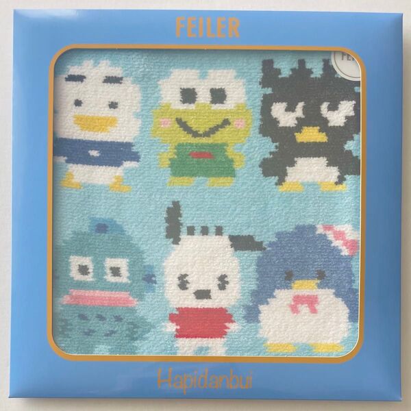 フェイラー ウィーアー ハピダンブイ! ハンカチ サンリオ バッドばつ丸 けろけろけろっぴ ハンギョドン タキシードサム