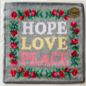 フェイラー ハンカチ HOPE LOVE PEACE 新品 SHOGO SEKINE コラボ ホープラブピース