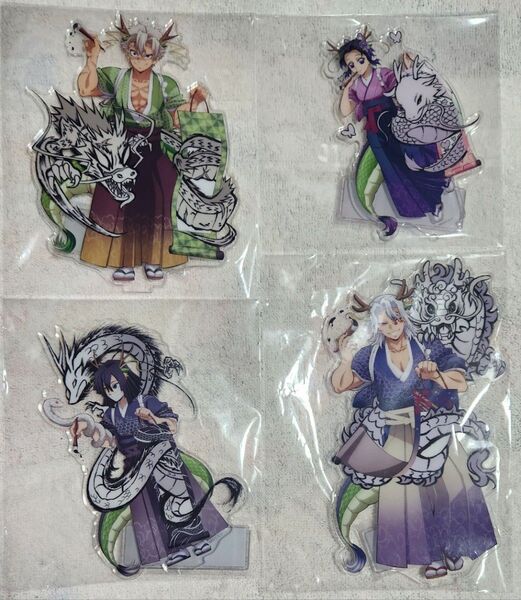鬼滅の刃 アニメ伍周年記念祭 後夜祭 辰年 アクリルスタンド アクスタ 不死川実弥 胡蝶しのぶ 宇髄天元 伊黒小芭内