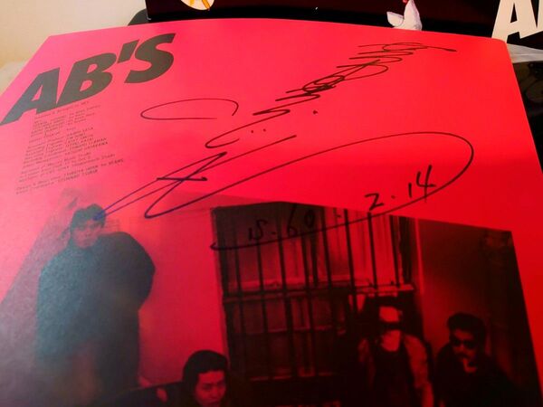 入手困難!サイン入り!見本盤!AB'S−3 インサート付き!芳野藤丸