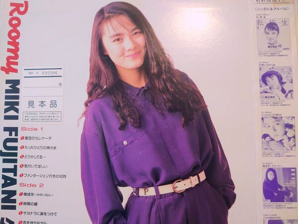 帯付き!見本盤!藤谷美紀 ROOMY インサート付き!アナログ