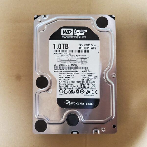 ウエスタンデジタル WD Black WD1001FALS 1TB