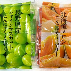 こんにゃくパーク こんにゃくミニゼリー シャインマスカット 北海道メロン 500g×2袋 セット