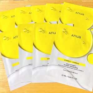 【9枚】anua アヌア ビタミンC ビタミンE ブレミッシュセラムマスク パック フェイスマスク フェイスパック