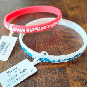 ブレスレット バングル ラバーバングル 2個組 19cm ジェンダーレス アクセサリー ビーチアクセサリー