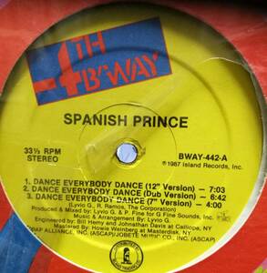 【廃盤12inch】Spanish Prince / Dance, Everybody, Dance / Maria