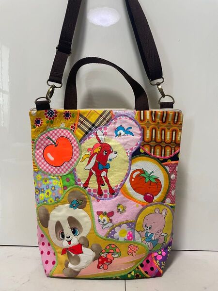 ハンドメイド27 縦長ファスナータイプトートバッグ 2way