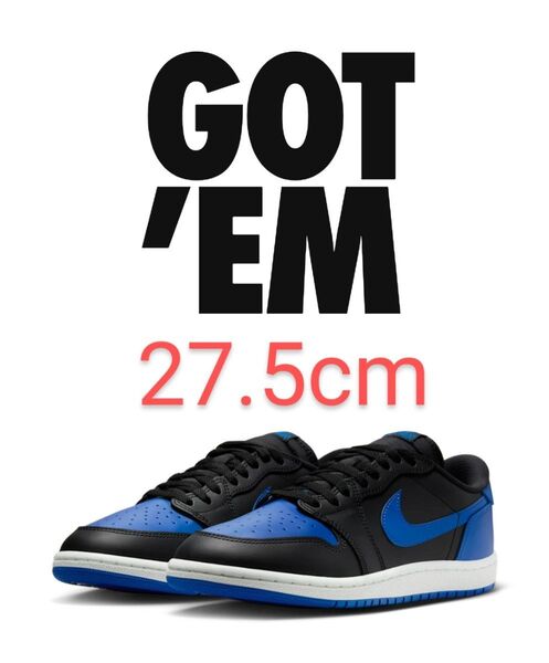 美品 Nike Air Jordan 1 Low '85 "Black and Royal Blue" IB1981-004