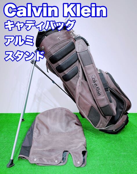 ☆お洒落♪Calvin Klein golf メンズ スタンド キャディバッグ★カルバンクラインゴルフ 軽量 アルミ 6口 バック