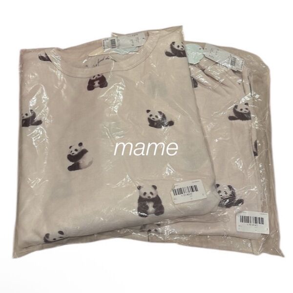 定価以下!新品☆パンダモチーフ ドレス&ロングパンツ☆ベージュ☆ジェラートピケ