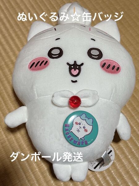 ちいかわ ハチワレ まとめ売り アミューズメント BIG ぬいぐるみ レトロ 缶バッジ セット