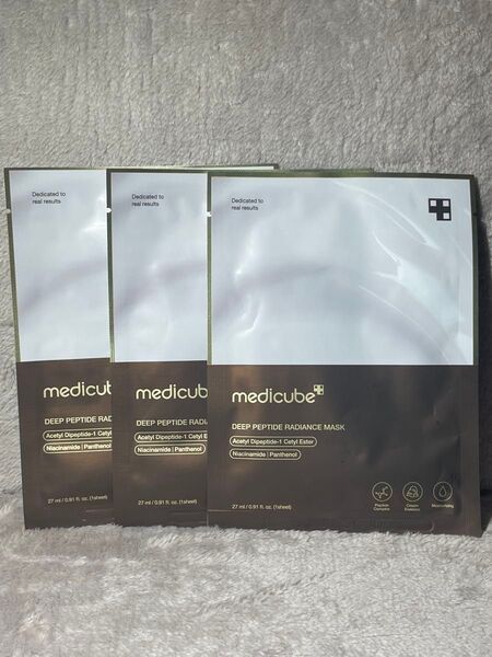 メディキューブ MEDICUBE ディープペプチドマスク 3枚 フェイスマスク