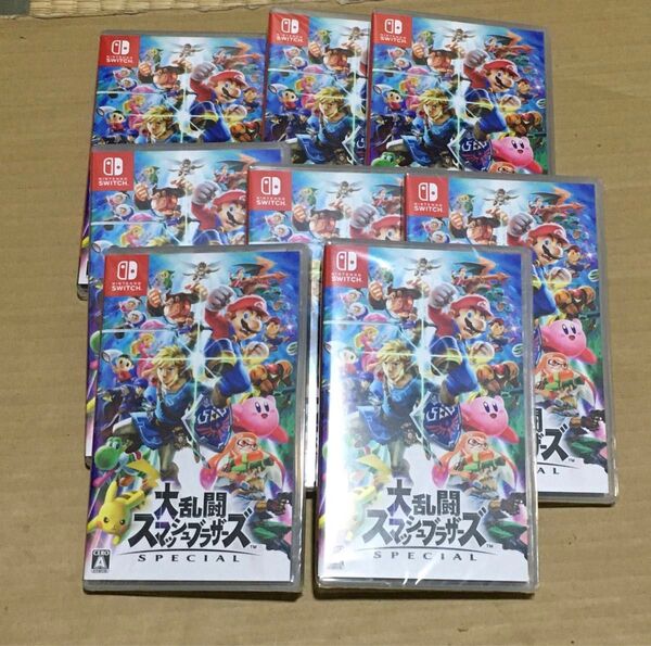 大乱闘スマッシュブラザーズ Nintendo Switch 8本セット 新品未開封 シュリンク付き