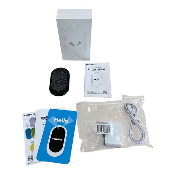 【美品】POCKETALK W (ポケトーク) 翻訳機 ブラック W1PGK