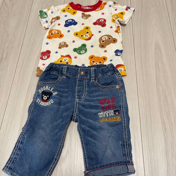 ミキハウス 半袖 タブルビー ハーフパンツ
