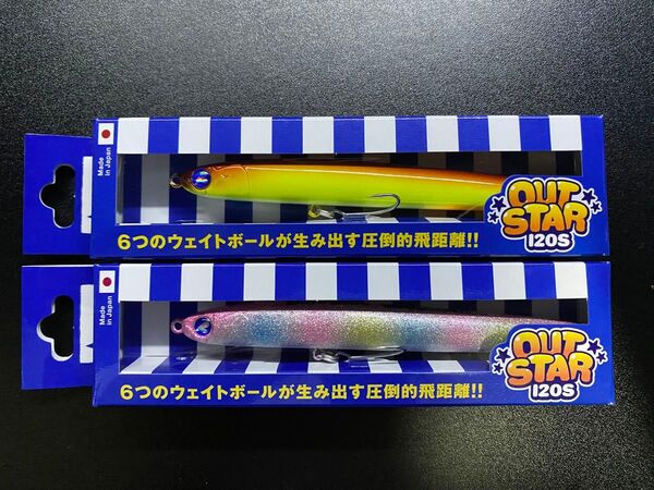 ブルーブルー アウトスター120S 釣りフェス限定 ファイナルビア #06ピンクキャンディダスト