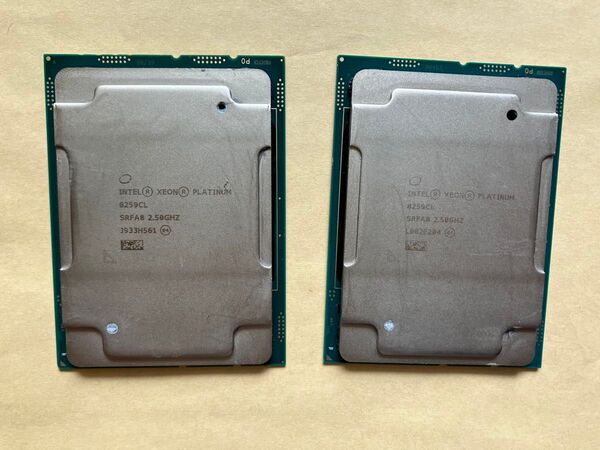 2個セット INTEL XEON PLATINUM 8259CL 210w 24c
