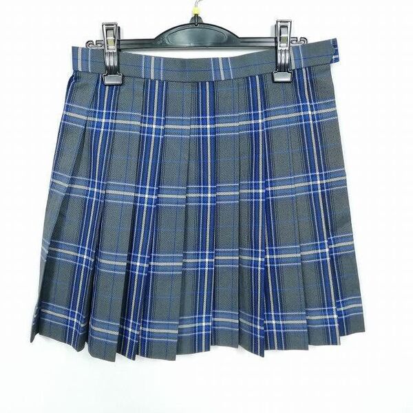 かわいい CONOMi 青チェック ミニ スクールスカート 冬物 W69 L45 コスプレ 原宿 JK JC プリーツ制服 女子