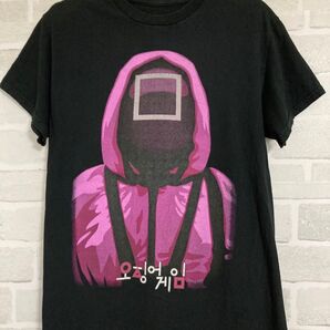 SQUID GAMES イカゲーム Tシャツ Sサイズ ブラック 韓国 ドラマ 映画 古着