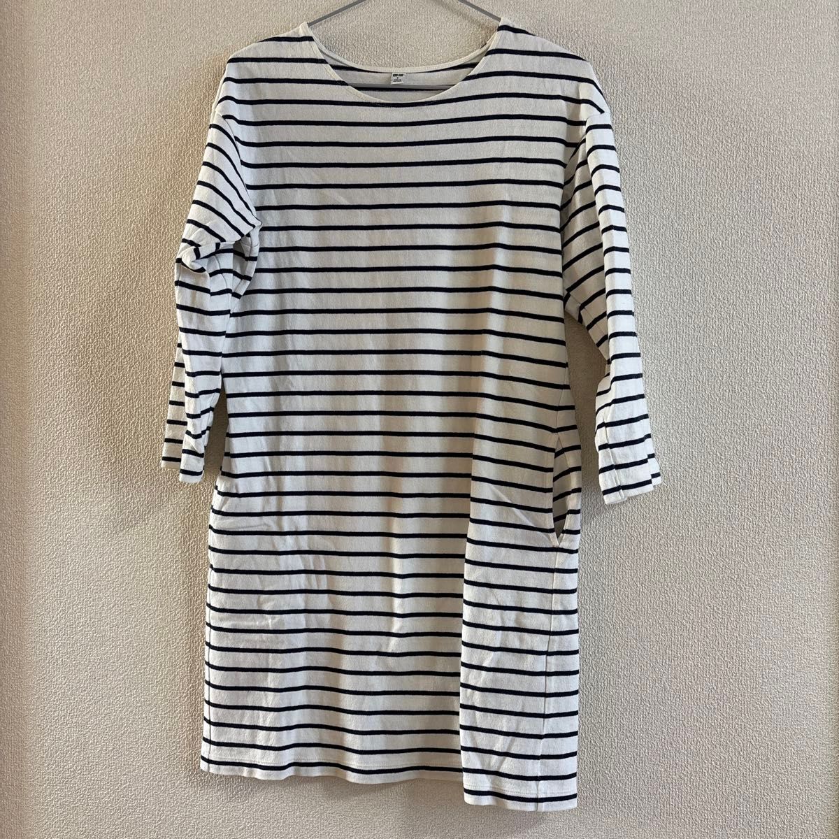 UNIQLO ボーダー七分袖チュニック