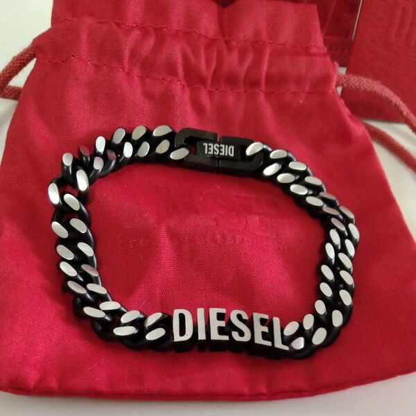 DIESEL ブレスレット アクセサリー チェーン ディーゼル 保存袋 箱有 ⑧