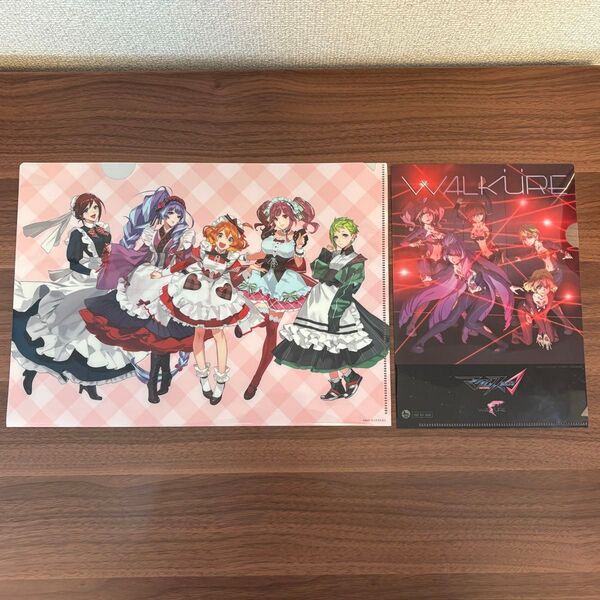 マクロスΔ ワルキューレ カフェ 2018 A4クリアファイル Walkure Trap! メーカー購入特典 A5クリアファイル