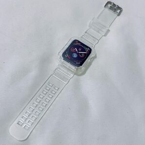 Apple Watch バンド ケース 一体型 クリア42/44/45mm
