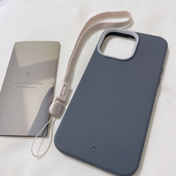 Spigen iPhone14ProMax 用 ケース MagSafe対応 ウルトラカラー ストラップホール付き ダークグレー