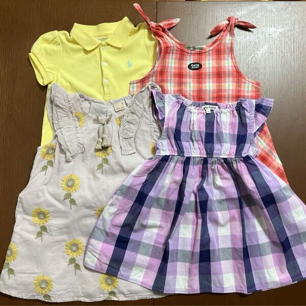 夏物ワンピース4点セット ラルフ エニファムなど(90〜95cm)