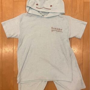 すみっコぐらし すみっこ すみっコ セットアップ パーカー とかげ ルームウェア ハーフパンツ 仮装 コスプレ 上下セット