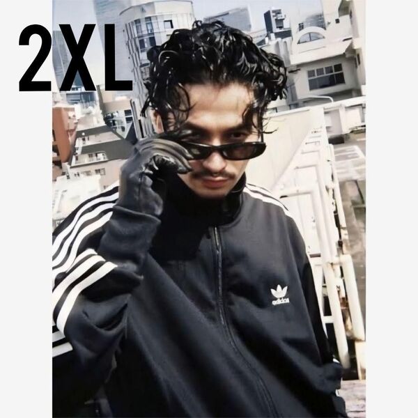 adidas★黒★2XL★ベッケンバウアートラックジャケット★ジャージ★常田大希★男女兼用★春秋冬★匿名送料無料