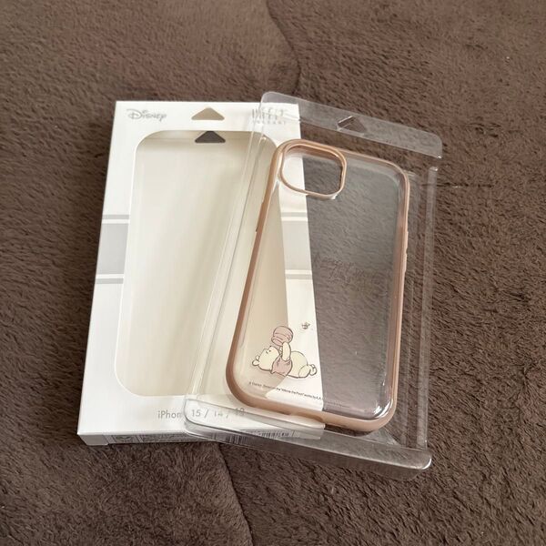 イーフィットiPhone15/14/13プーさん スマホケース クリアケース