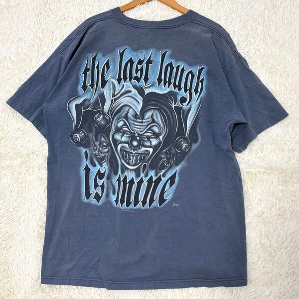 Murinaタグ ビッグロゴ 両面プリント ヴィンテージ Tシャツ ピエロ 半袖 大きいサイズ アメリカ製 USA 90s 希少