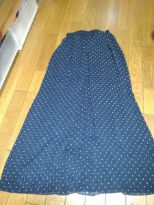  American Apparel polka dot chiffon maxi 