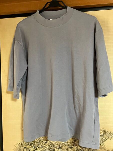 ユニクロ エアリズムコットン オーバーサイズTシャツ 五部袖 新品