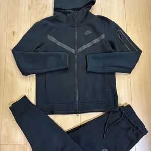 ナイキテックフリース セットアップ 上下セット ブラック Sサイズ 美品