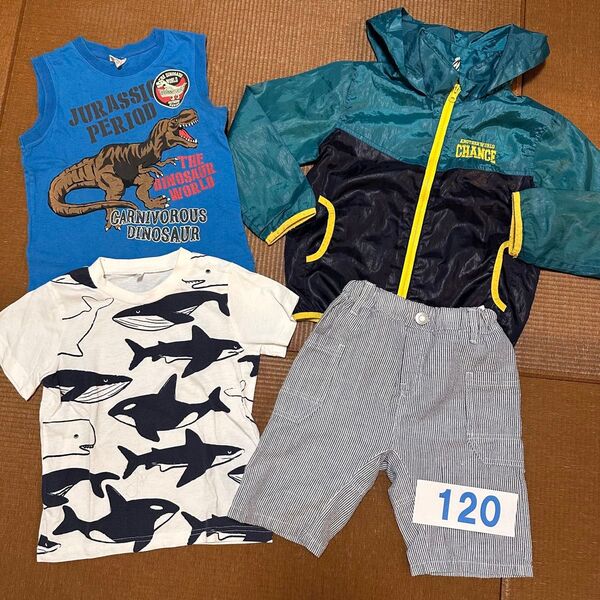 男の子120サイズ 夏服4点セット まとめ売り