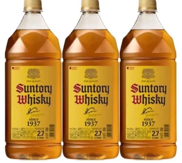 サントリー 角瓶 40度 2700mlペットボトル(2.7L)×3本セット SUNTORY