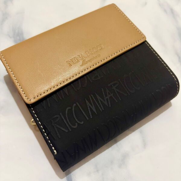 NINA RICCI Maroquinerie ニナリッチ 三つ折り財布 がま口