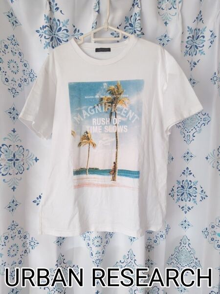 美品 アーバンリサーチ T シャツ L ホワイト カットソー URBAN RESEARCH