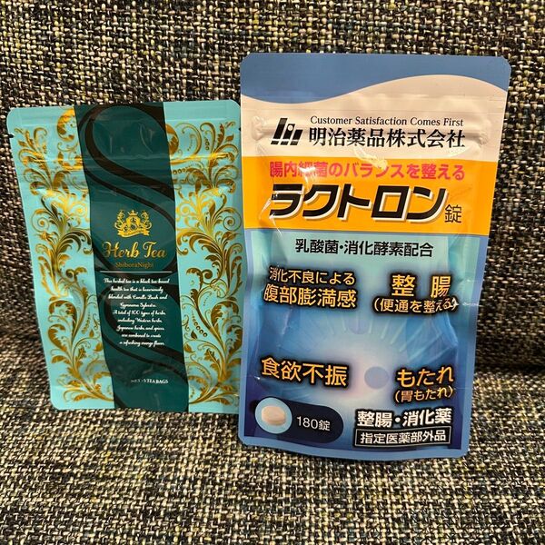 ラクトロン錠 180錠 & Shibora Night ハーブティー 5袋 セット