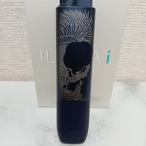 鳳凰 デザイン iQOS ILUMA i ONE アイコス イルマ i ワンミッドナイトブラック 黒 和柄 和彫り 不死鳥