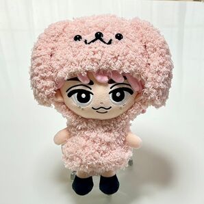 すのチルBIGぬいぐるみ ぶら下がらないシリーズモコモコわんちゃんセットピンク